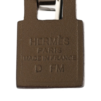 Hermes Palladium Swift O'Kelly Earrings Etoupe 4 of 5