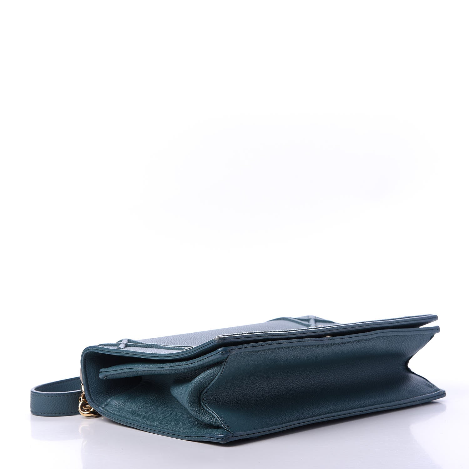 Christian Dior Grained Calfskin Medium Diorama Flap Bag Agave Green 5 of 13