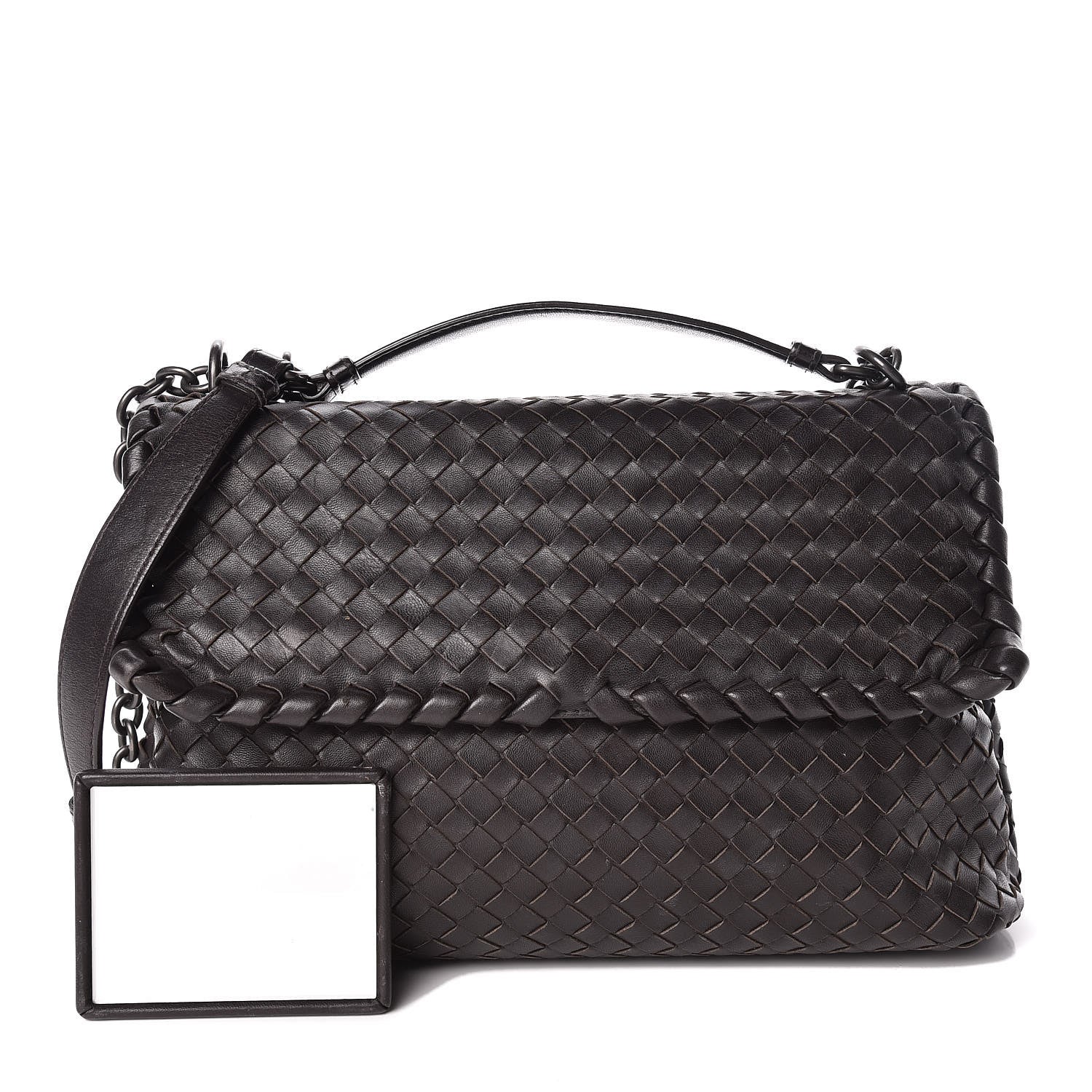 Bottega Veneta Nappa Intrecciato Large Olimpia Bag Ebano 1 of 17