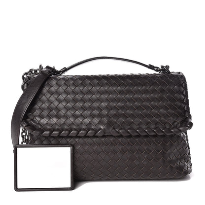 Bottega Veneta Nappa Intrecciato Large Olimpia Bag Ebano 1 of 17