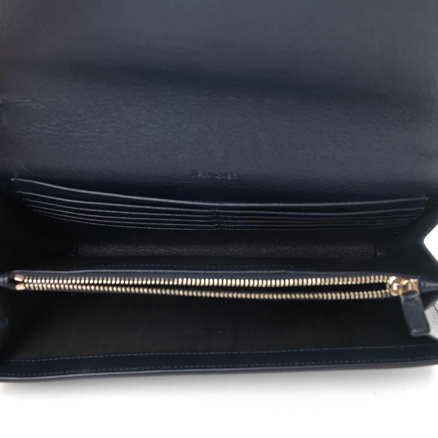 Saint Laurent Calfskin Monogram Belle de Jour Chain Clutch Navy 5 of 11