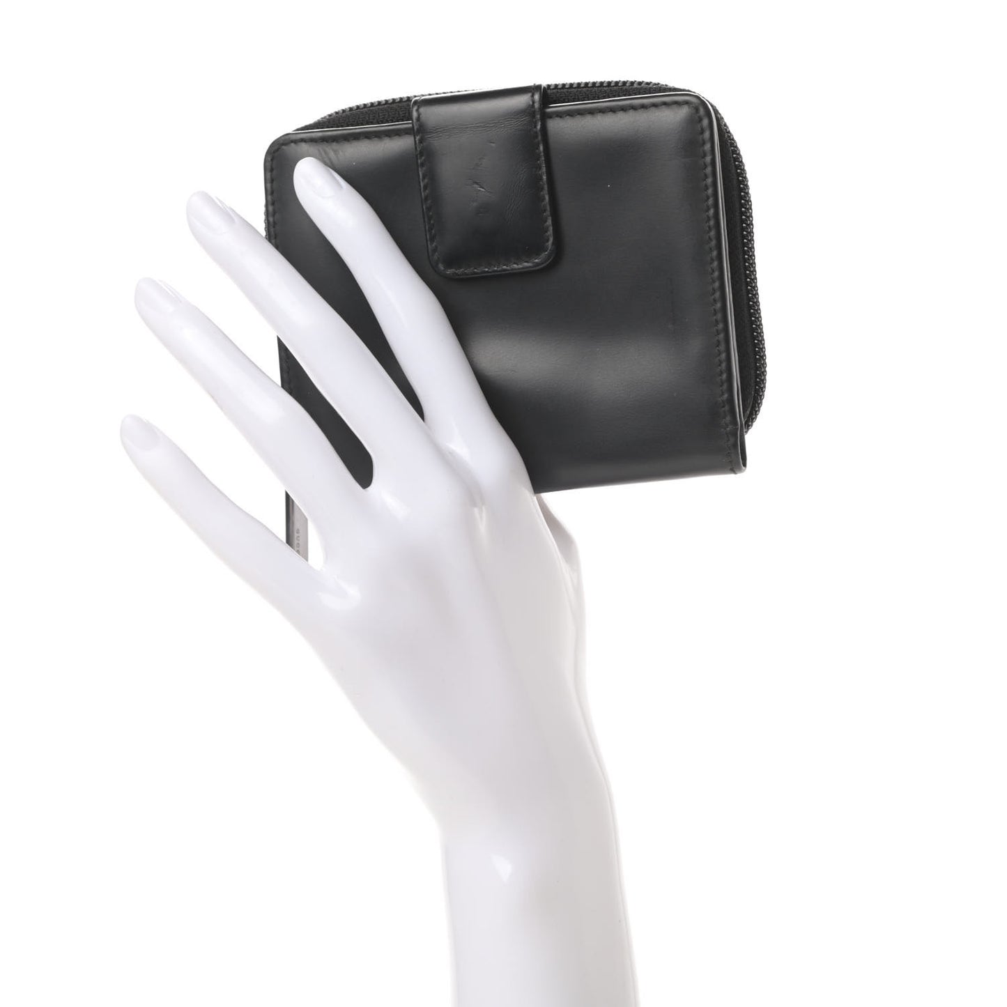 Monogram Zip Around Coin Wallet Black