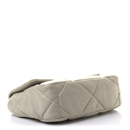 Chanel Lambskin Quilted Medium Chanel 19 Flap Grey 3 of 9