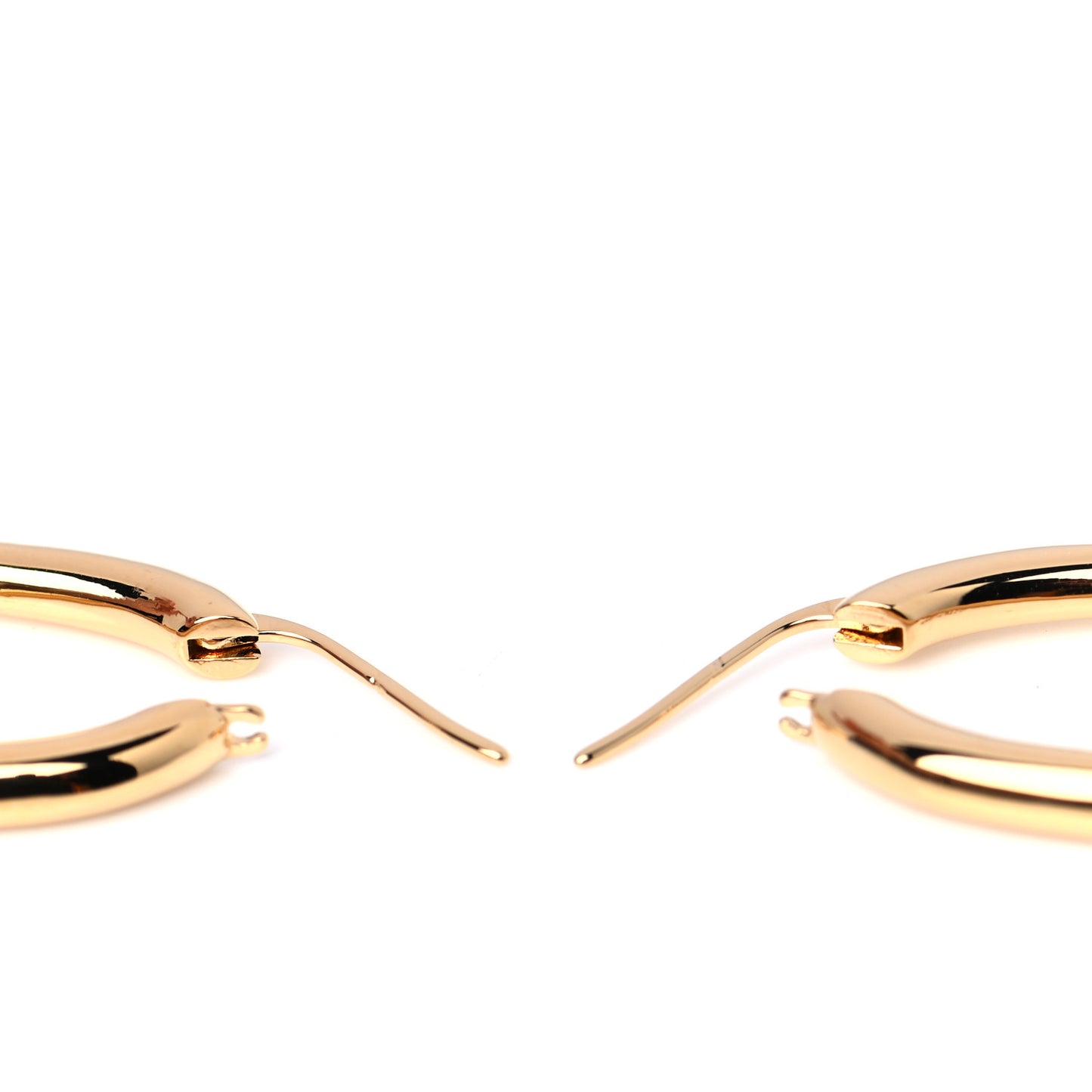 Metal Fall In Love Hoop Earrings GM Gold