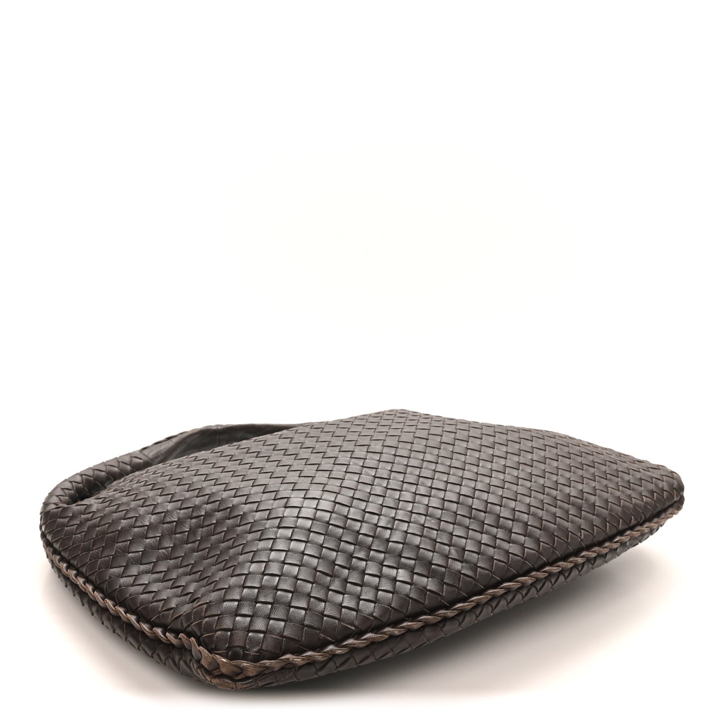 Nappa Intrecciato Medium Veneta Hobo Ebano