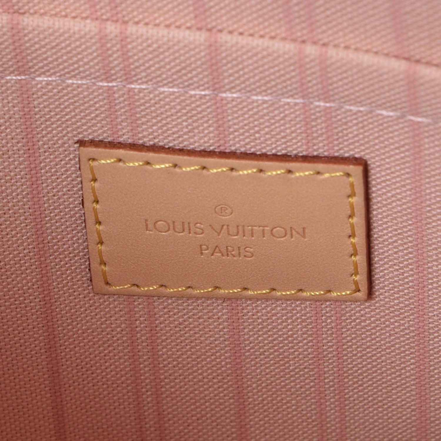 Louis Vuitton Damier Azur Neverfull MM GM Pochette Rose Ballerine 6 of 8