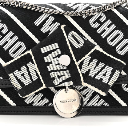 Jimmy Choo I Want Choo Finley Mini Shoulder Bag Black White 7 of 9