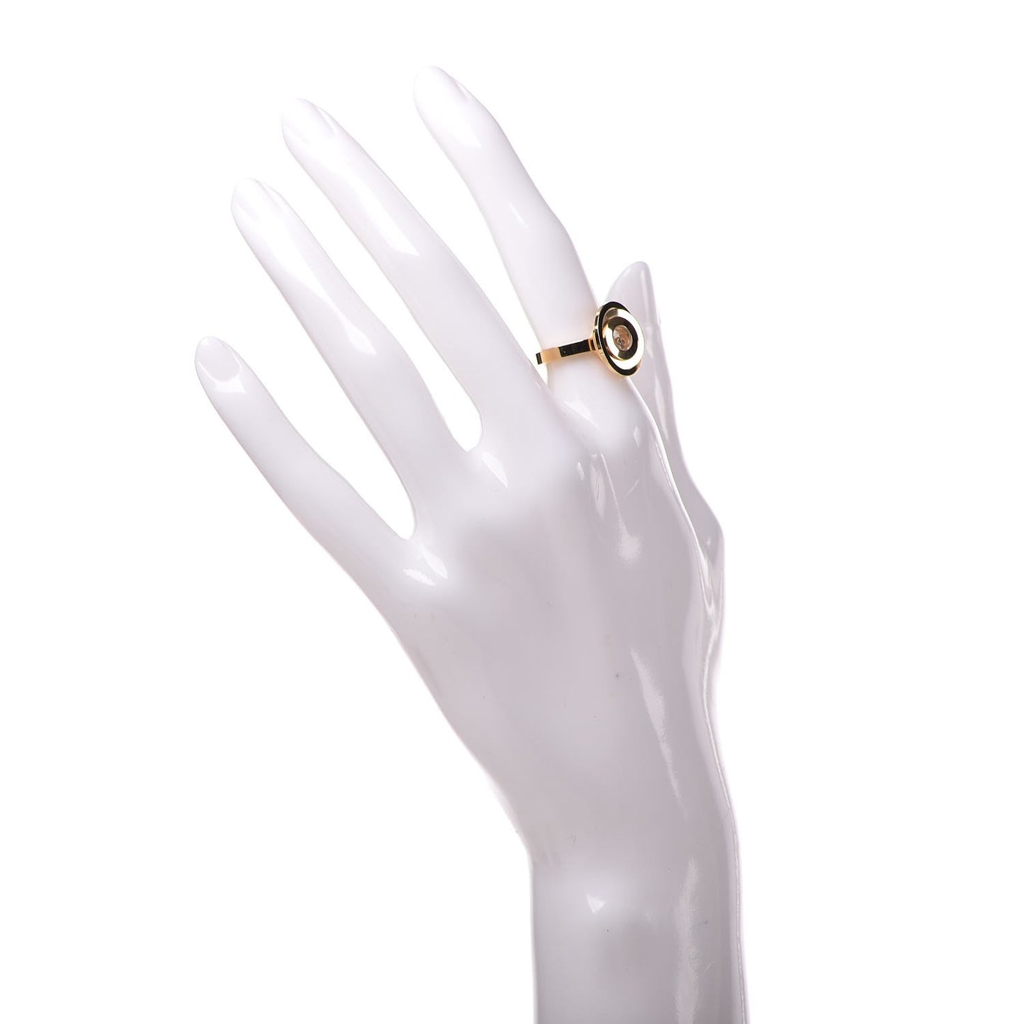 18K Yellow Gold Diamond Happy Spirit Ring 50 5.25