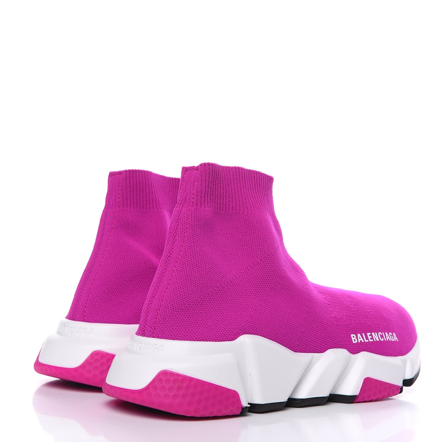 Neoprene Knit Womens Speed Sneakers 37 Fuchsia