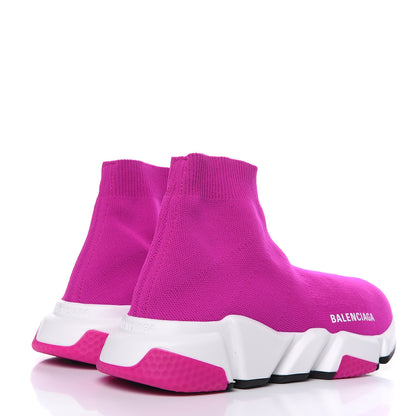 Balenciaga Neoprene Knit Womens Speed Sneakers 37 Fuchsia 4 of 9