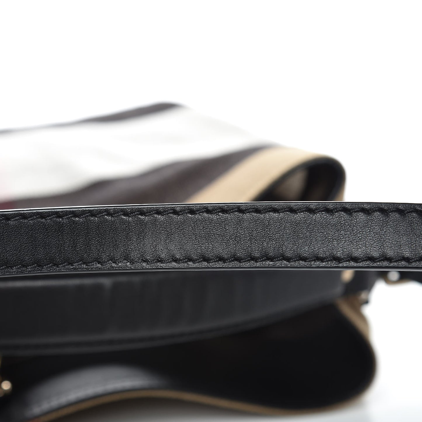 Canvas Mega Check Medium Ashby Hobo Black