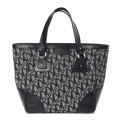 Christian Dior Denim Calfskin Monogram Tote Black 1 of 10