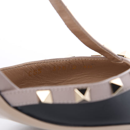 Valentino Garavani Calfskin Nappa Rockstud Ankle Strap 65mm Pumps 40 Black Poudre 8 of 8