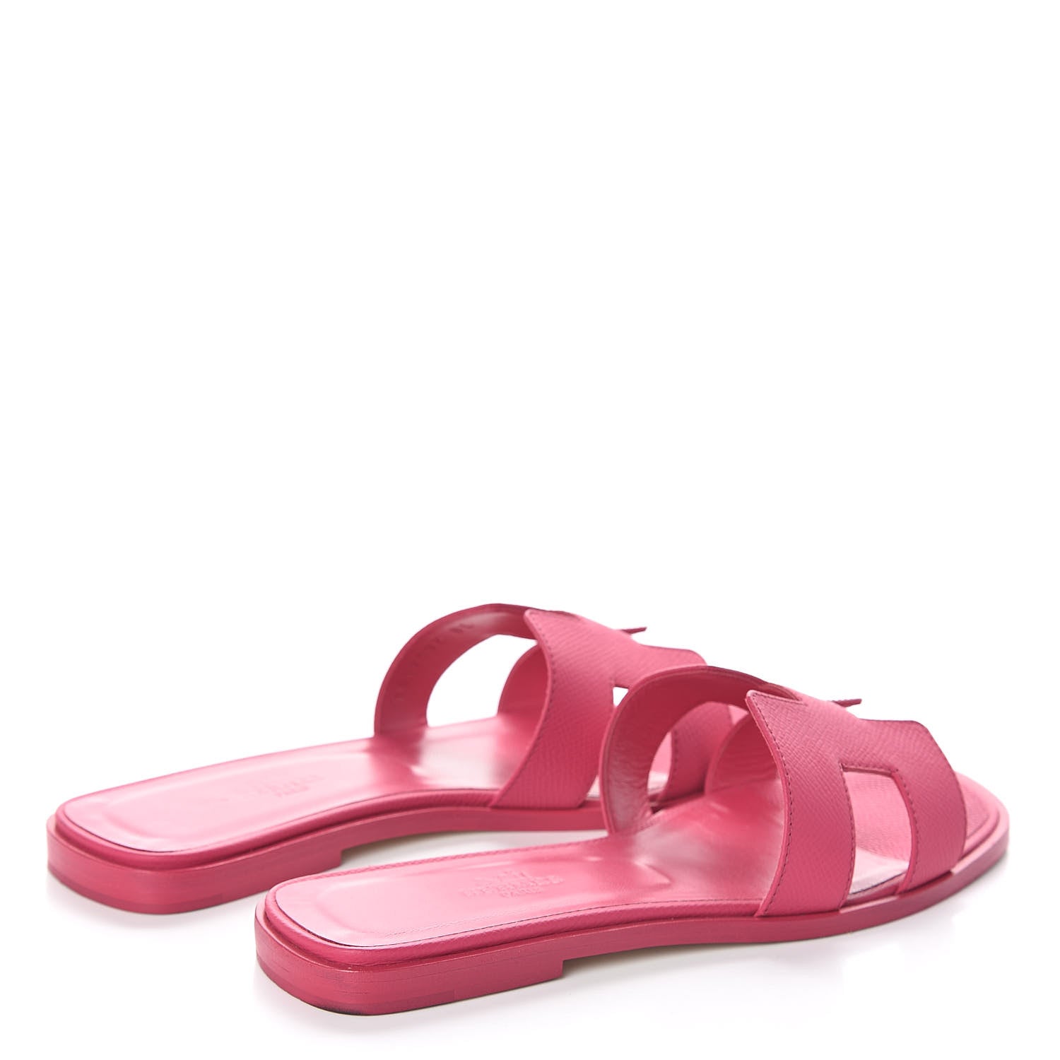 Hermes Epsom Oran Sandals 37 Rouge Azalee 4 of 8