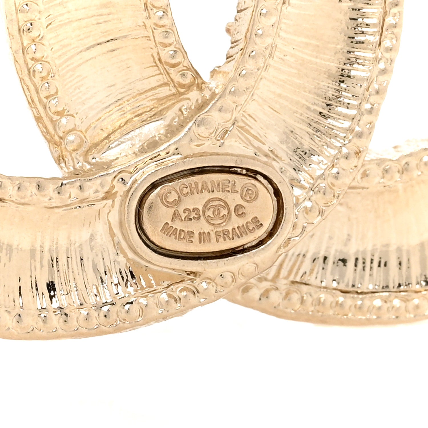 Chanel Crystal CC Earrings Gold Multicolor 3 of 4