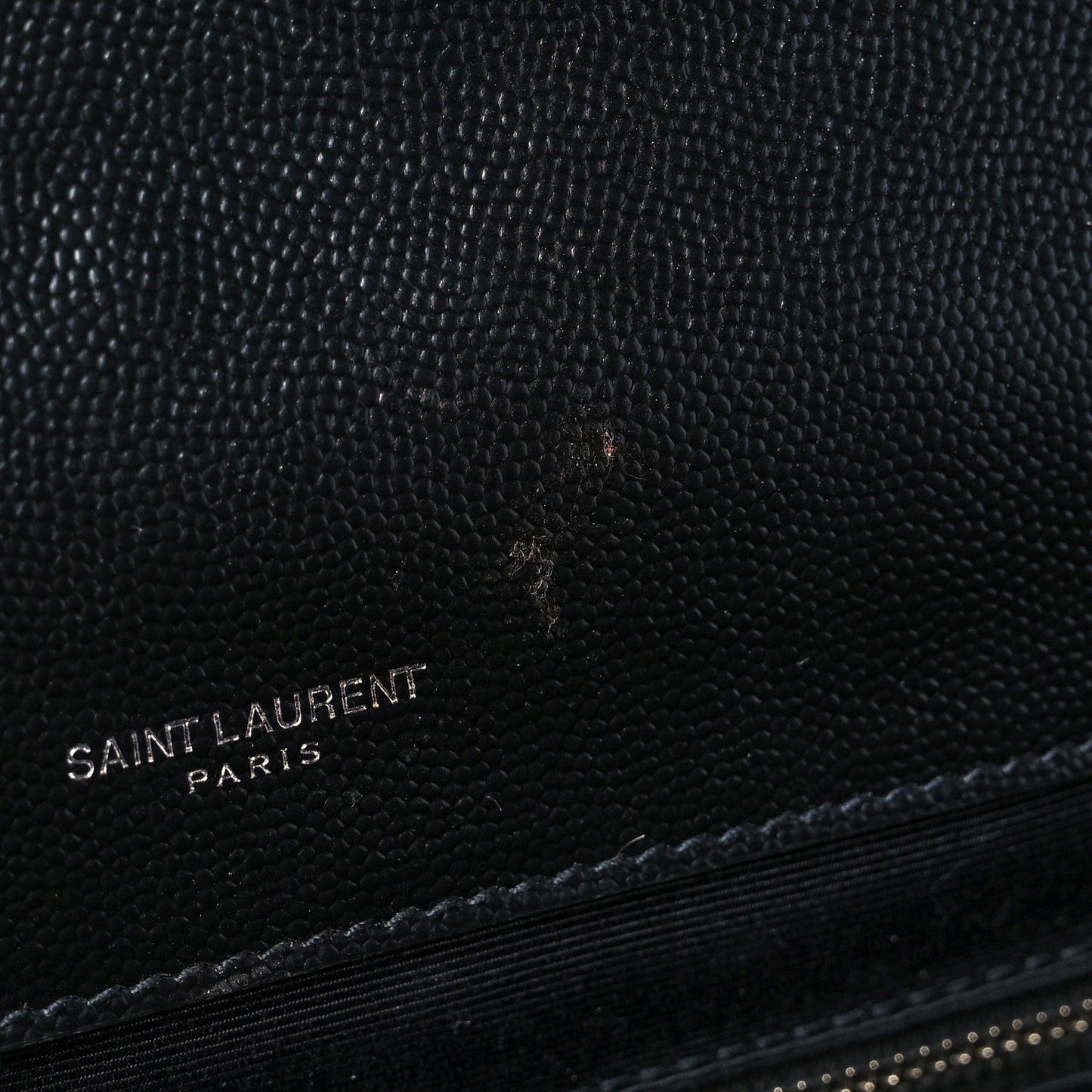 Grain De Poudre Textured Mixed Matelasse Large Triquilt Monogram Satchel Black