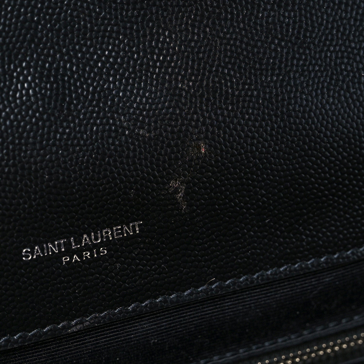 Saint Laurent Grain De Poudre Textured Mixed Matelasse Large Triquilt Monogram Satchel Black 10 of 18