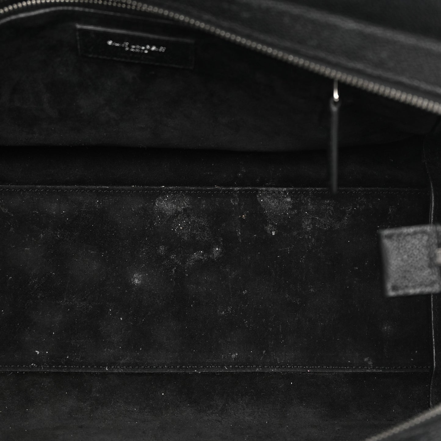 Grained Calfskin Small Cabas Rive Gauche Black