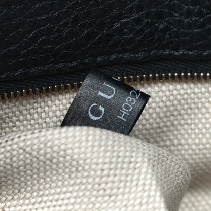 Gucci Pebbled Calfskin Medium Soho Flap Crossbody Black 8 of 12