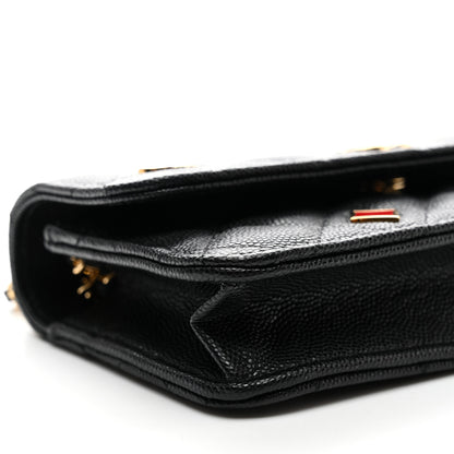 Chanel Caviar Quilted Enamel Coco Casino Flap Phone Holder With Chain Black 10 of 11