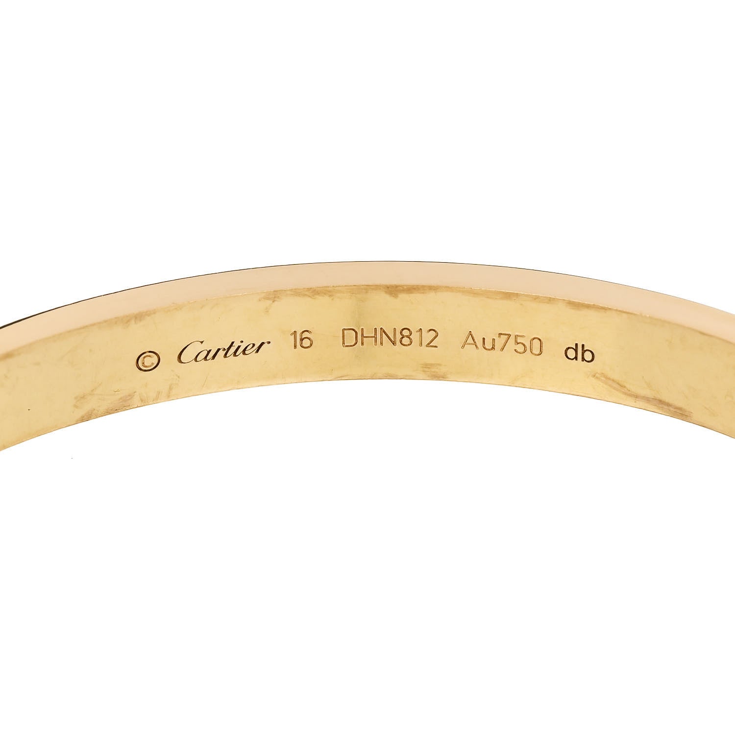 Cartier 18K Yellow Gold Love Bracelet 16 6 of 8