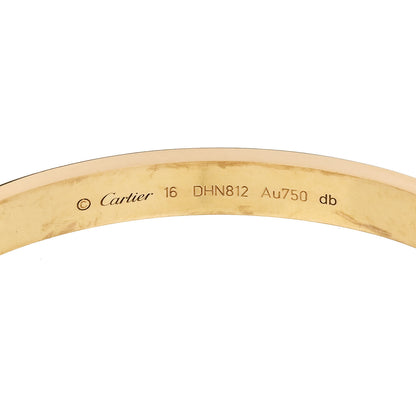 Cartier 18K Yellow Gold Love Bracelet 16 6 of 8