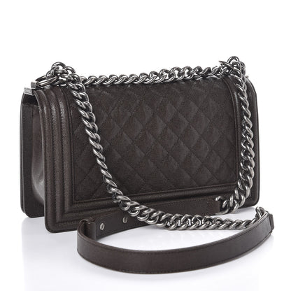 Chanel Caviar Quilted Medium Boy Flap Brown 3 of 8