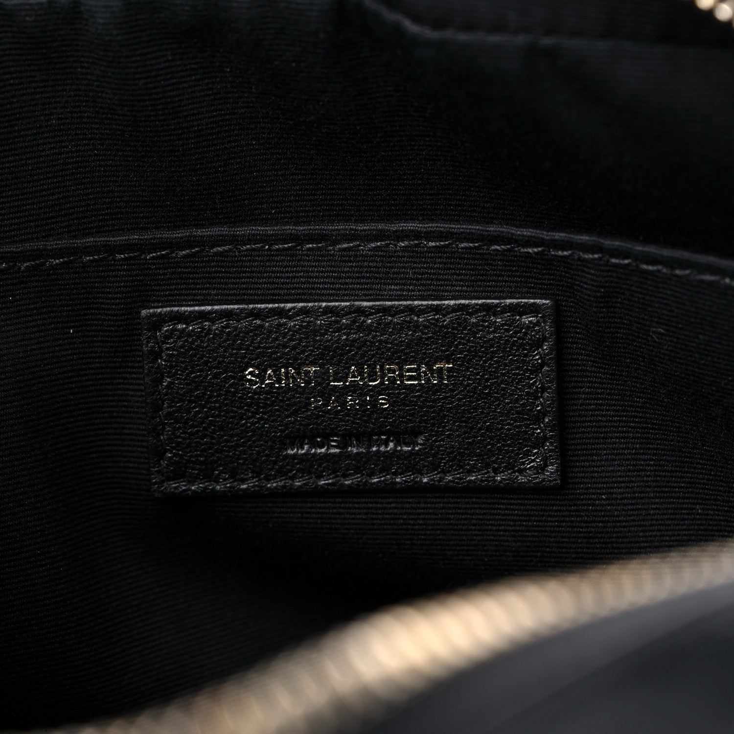Saint Laurent Calfskin Matelasse Monogram Lou Camera Bag Black 6 of 9