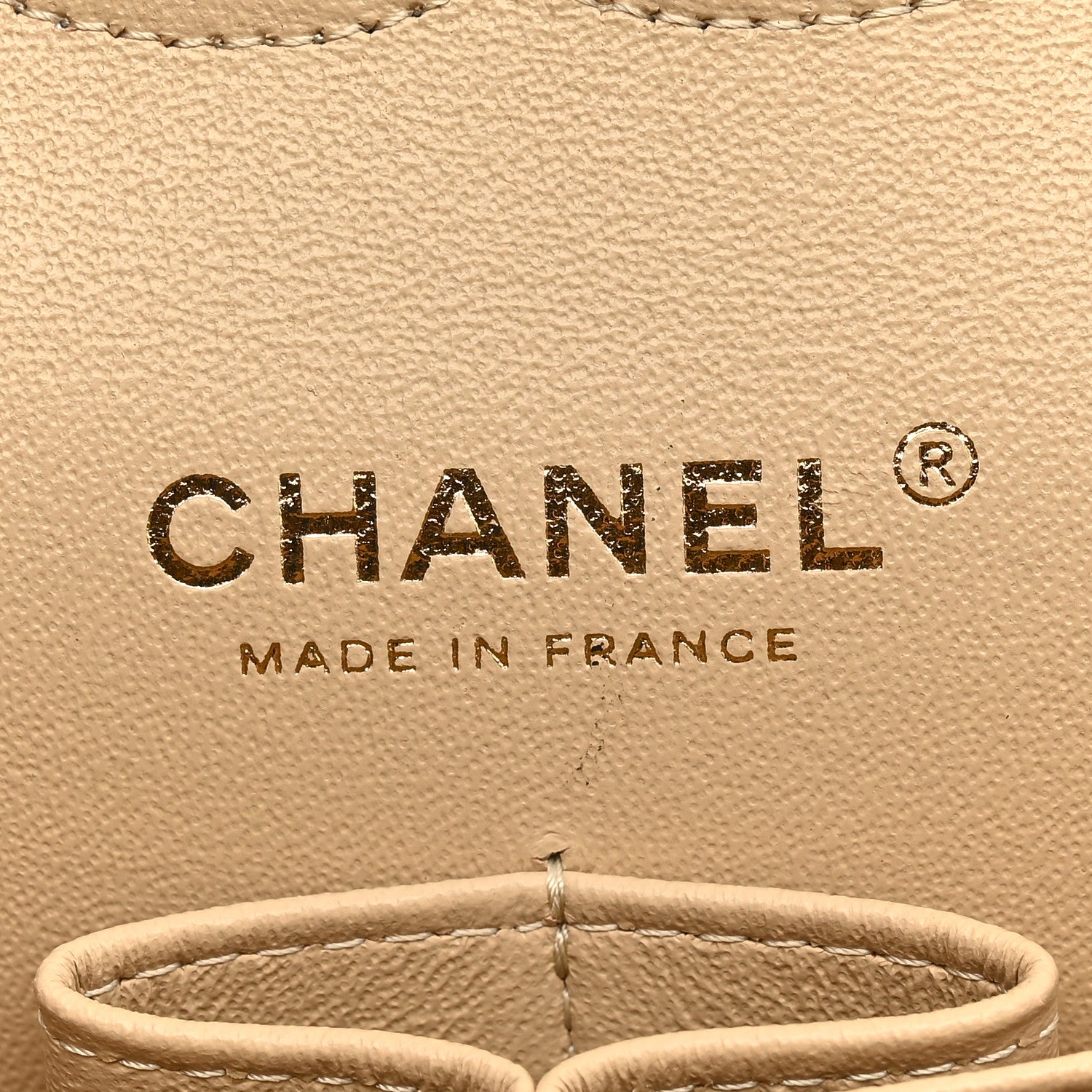 Chanel Caviar Quilted Medium Double Flap Beige 6 of 11