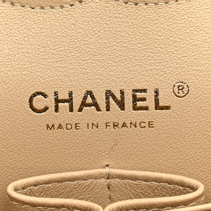 Chanel Caviar Quilted Medium Double Flap Beige 6 of 11