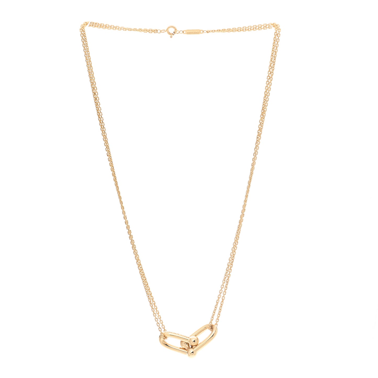 18K Yellow Gold HardWear Double Link Pendant Necklace