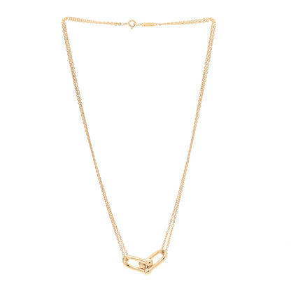 Tiffany 18K Yellow Gold HardWear Double Link Pendant Necklace 3 of 7