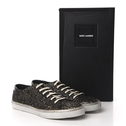 Saint Laurent Rubber Glitter Mens Bedford Low Top Sneakers 44 Multicolor 14 of 14