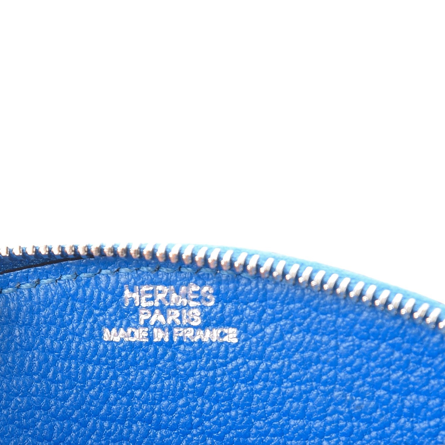 Hermes Chevre Mysore Evelyne Coin Purse Bleu Hydra 6 of 9