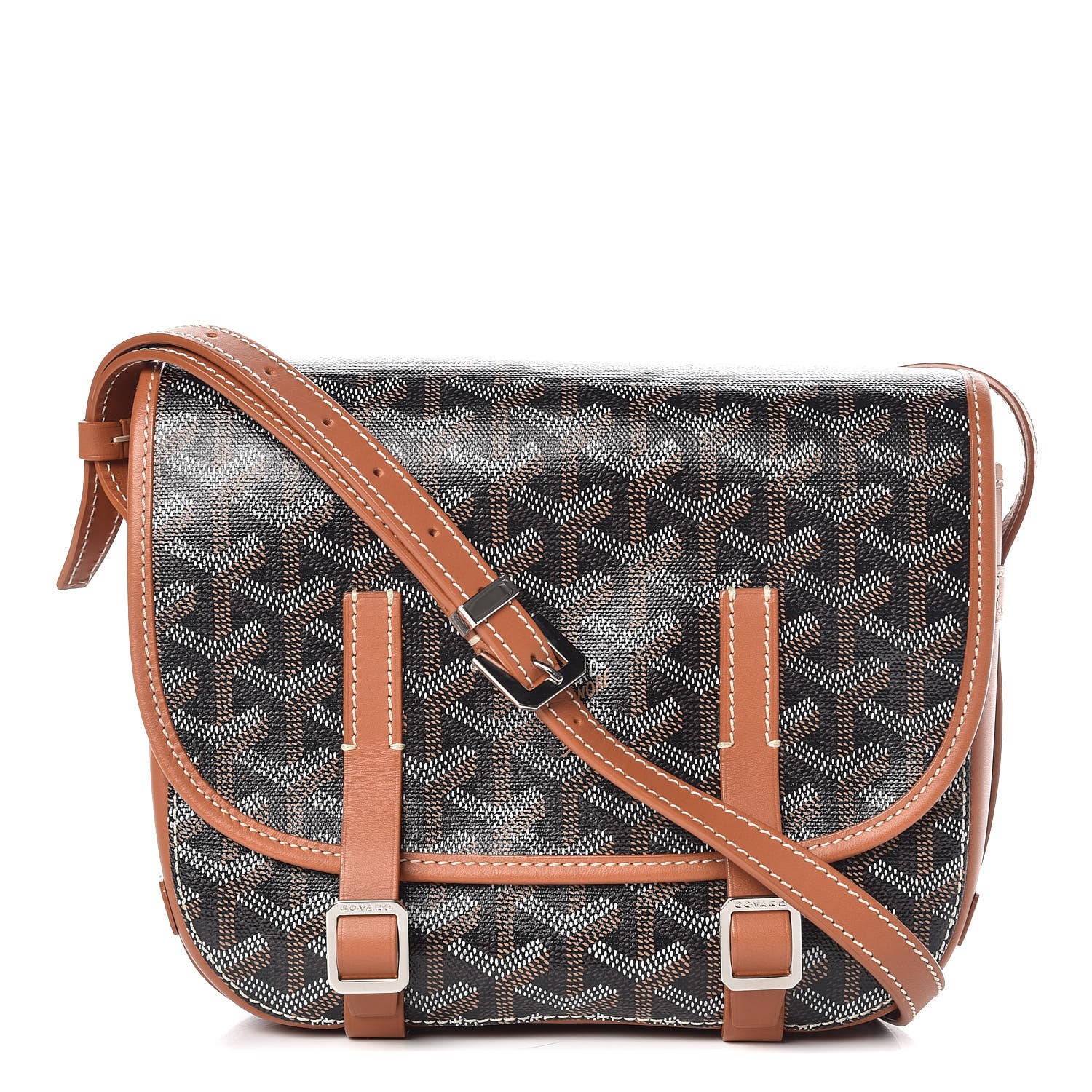 Goyard Goyardine Belvedere PM Messenger Bag Black Gold 1 of 9