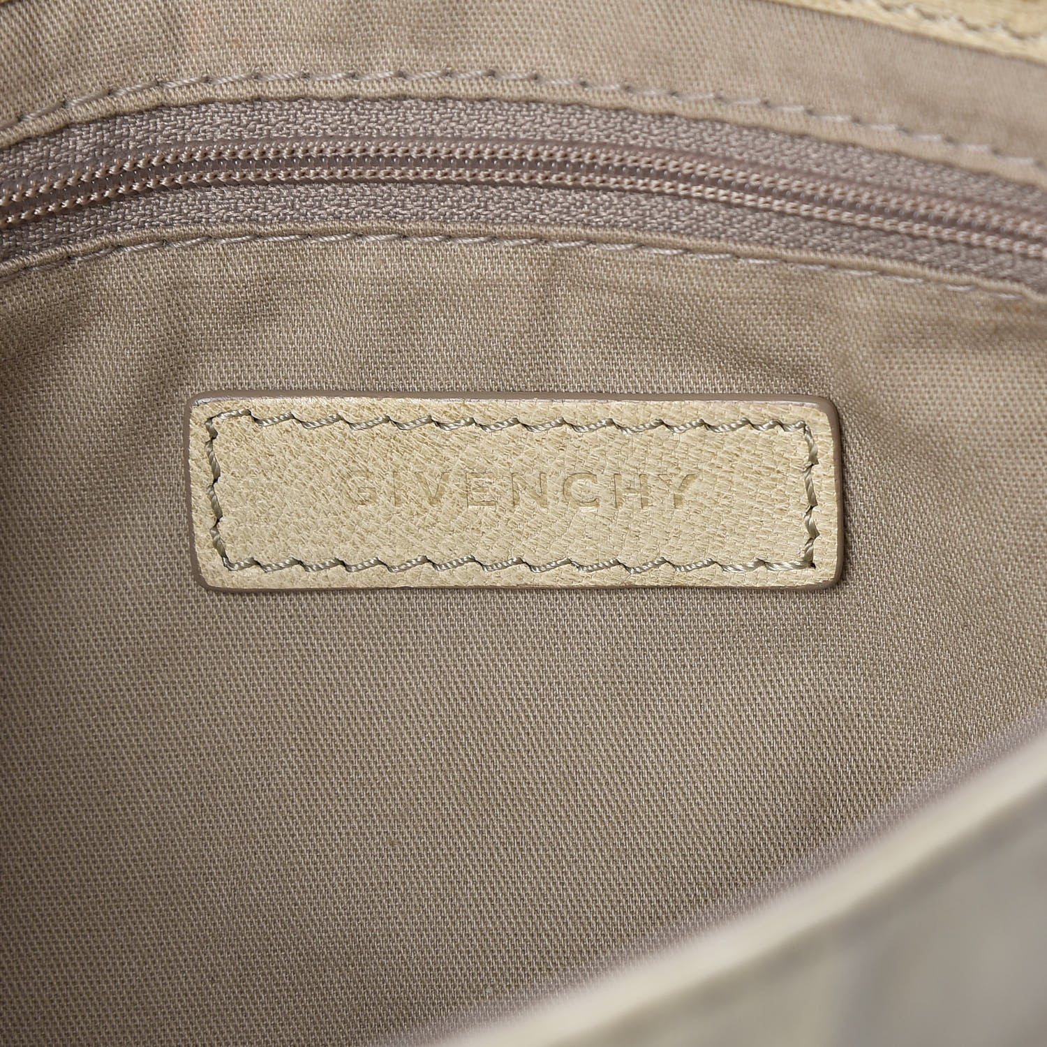 Givenchy Tumbled Sheepskin Clutch Beige 6 of 14