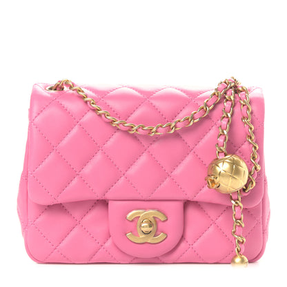 Chanel Lambskin Quilted Mini Pearl Crush Flap Pink 1 of 9