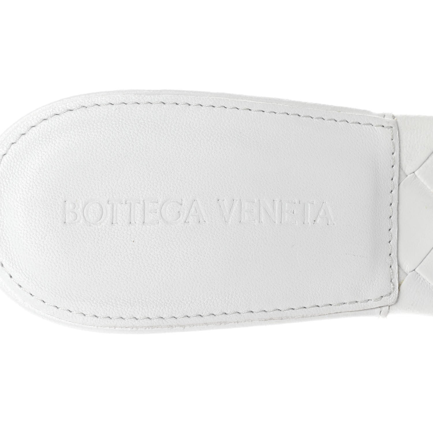Bottega Veneta Nappa Maxi Intrecciato Lido Mule Sandals 38 Optic White 7 of 8
