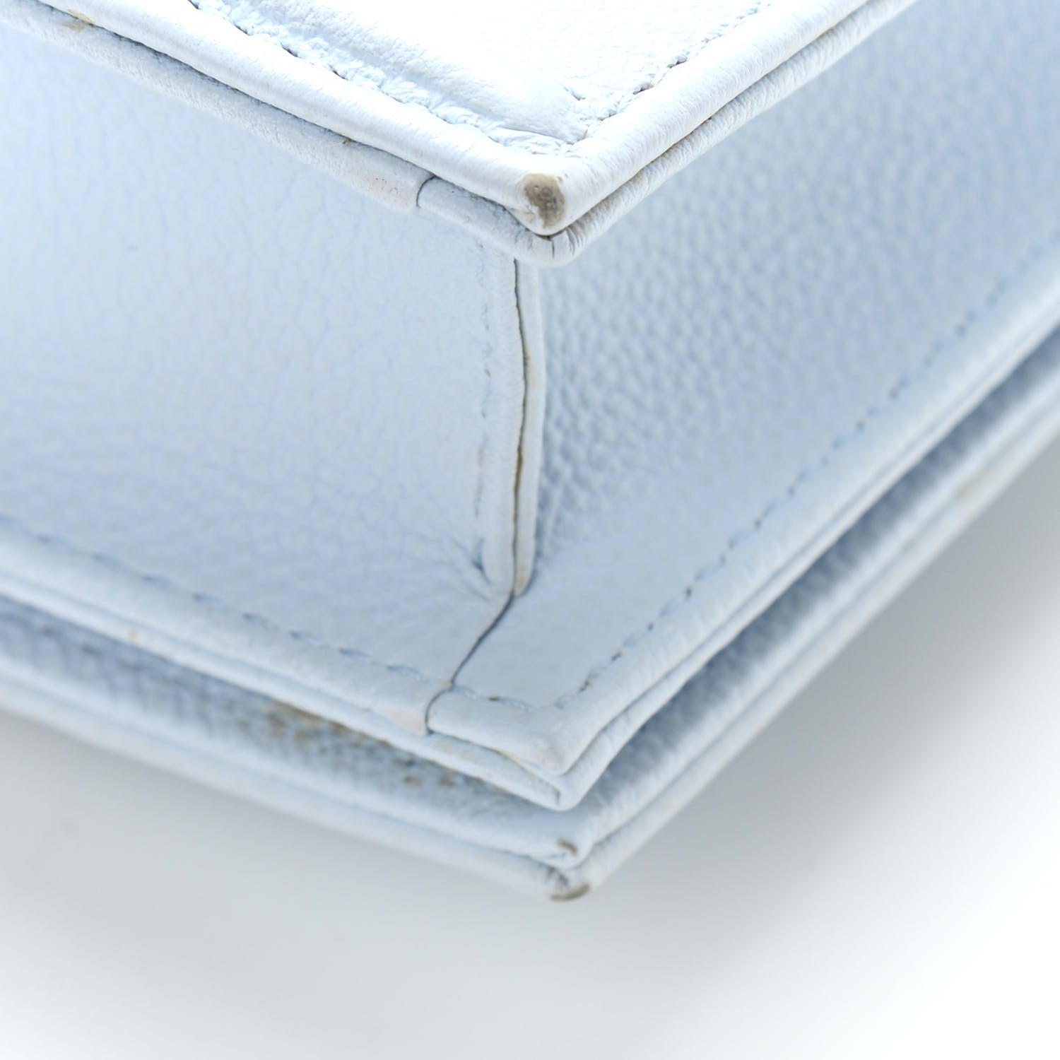Christian Dior Calfskin Large Diorama Croisiere Chain Wallet Light Blue 15 of 16
