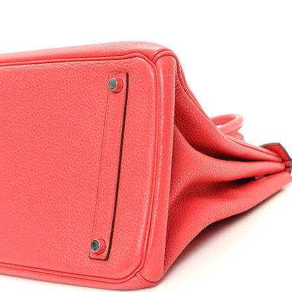 Hermes Taurillon Clemence BIRKIN 35 Bougainvillea 10 of 10
