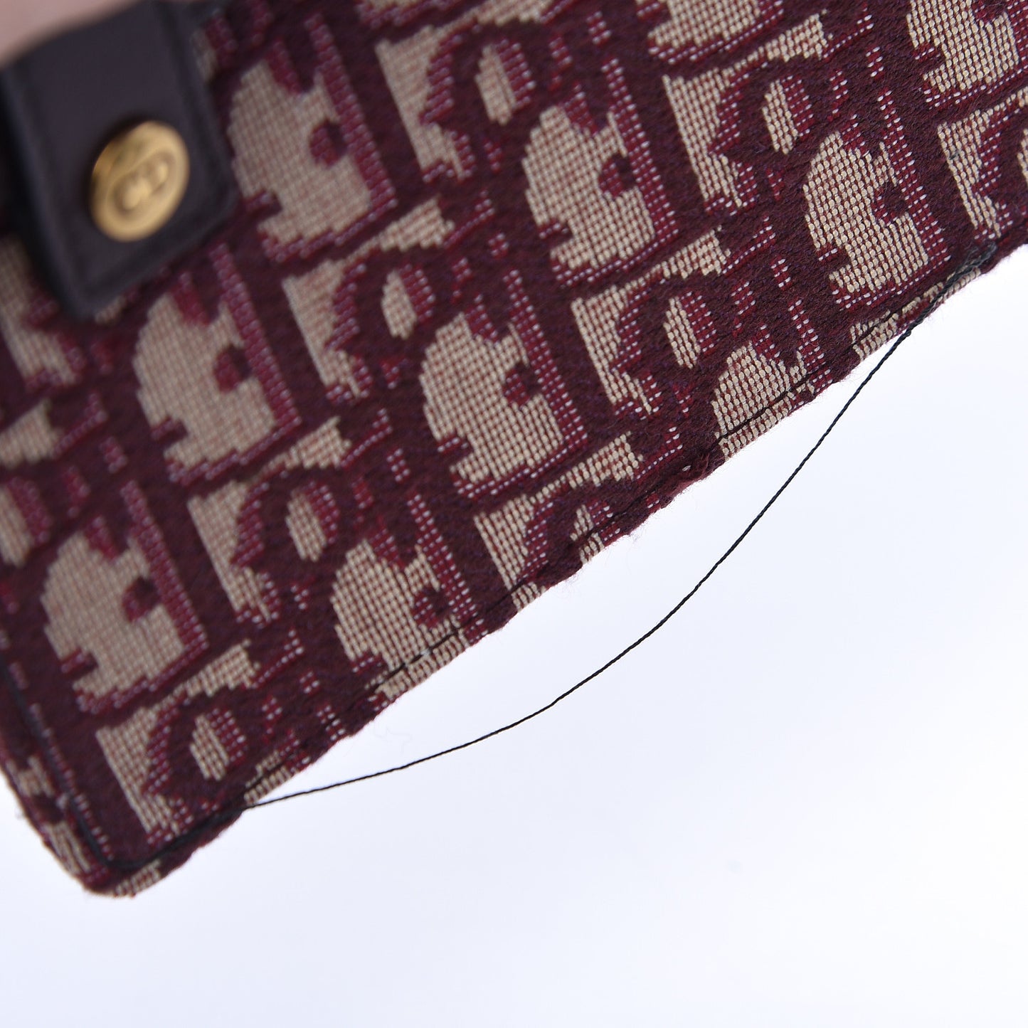 Oblique Saddle Belt Bag Bordeaux