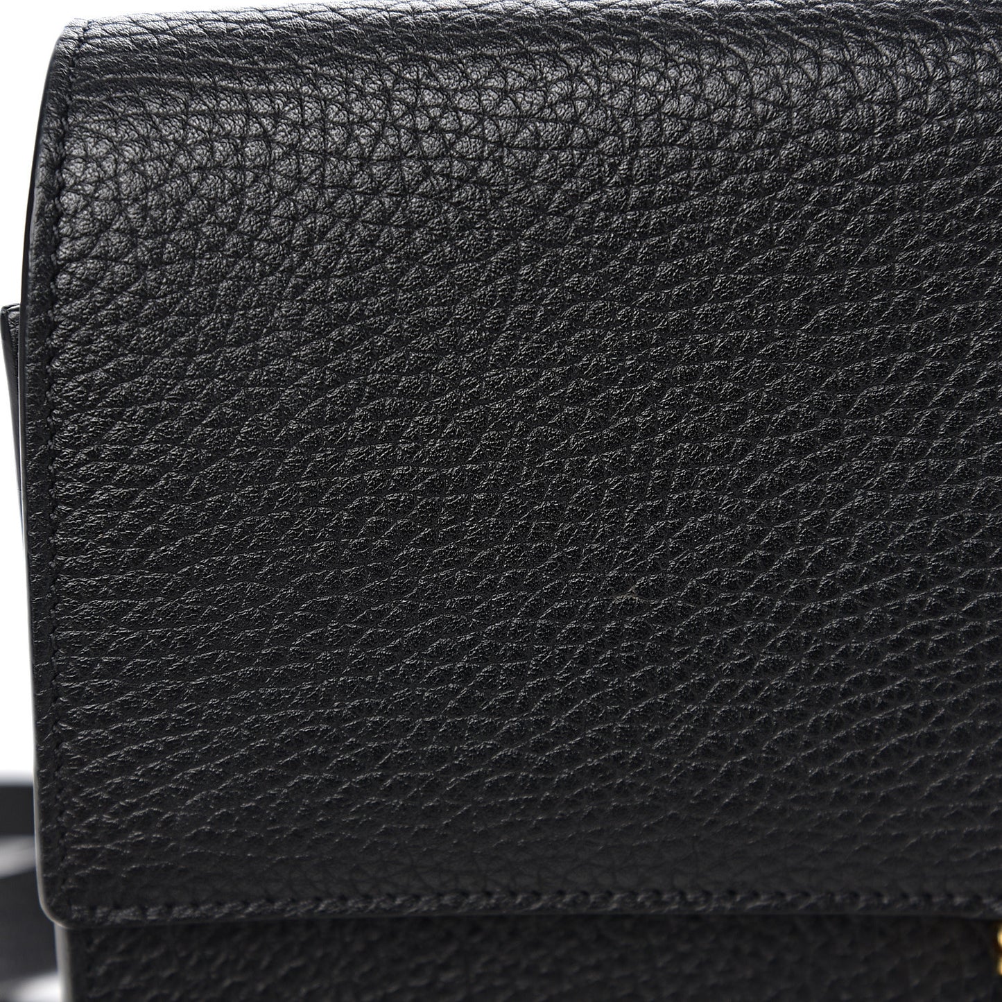 Calfskin Large T Clasp Tara Crossbody Bag Black