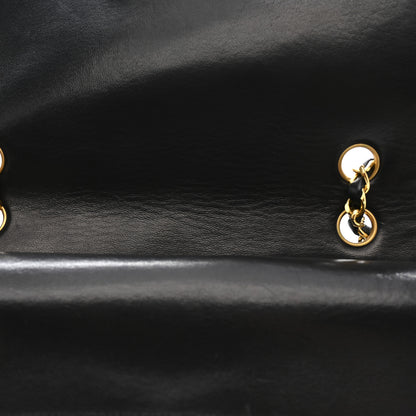 Chanel Lambskin Quilted Medium Double Flap Black 13 of 16