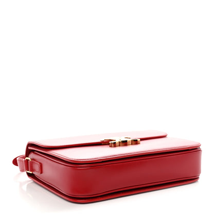 Celine Shiny Calfskin Large Triomphe Red 4 of 13