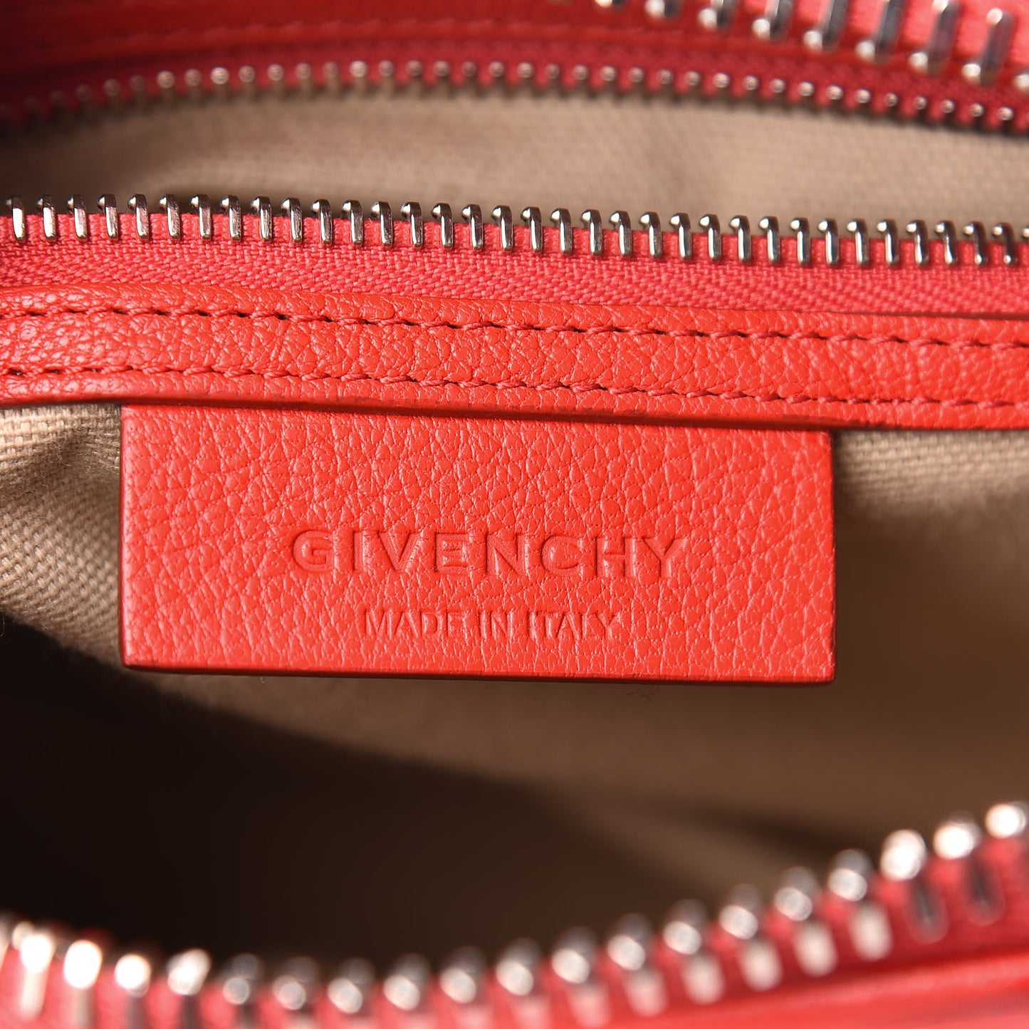 Sugar Goatskin Mini Antigona Red