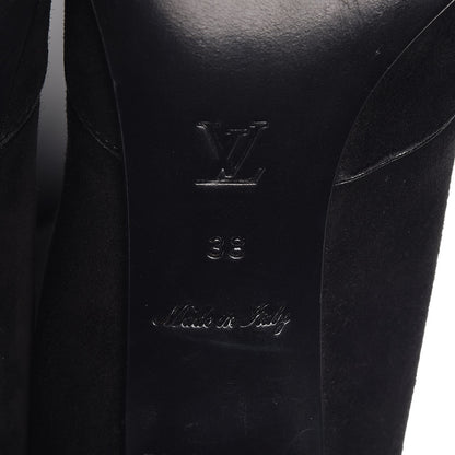Louis Vuitton Suede Masterclass High Boots 38 Black 7 of 10