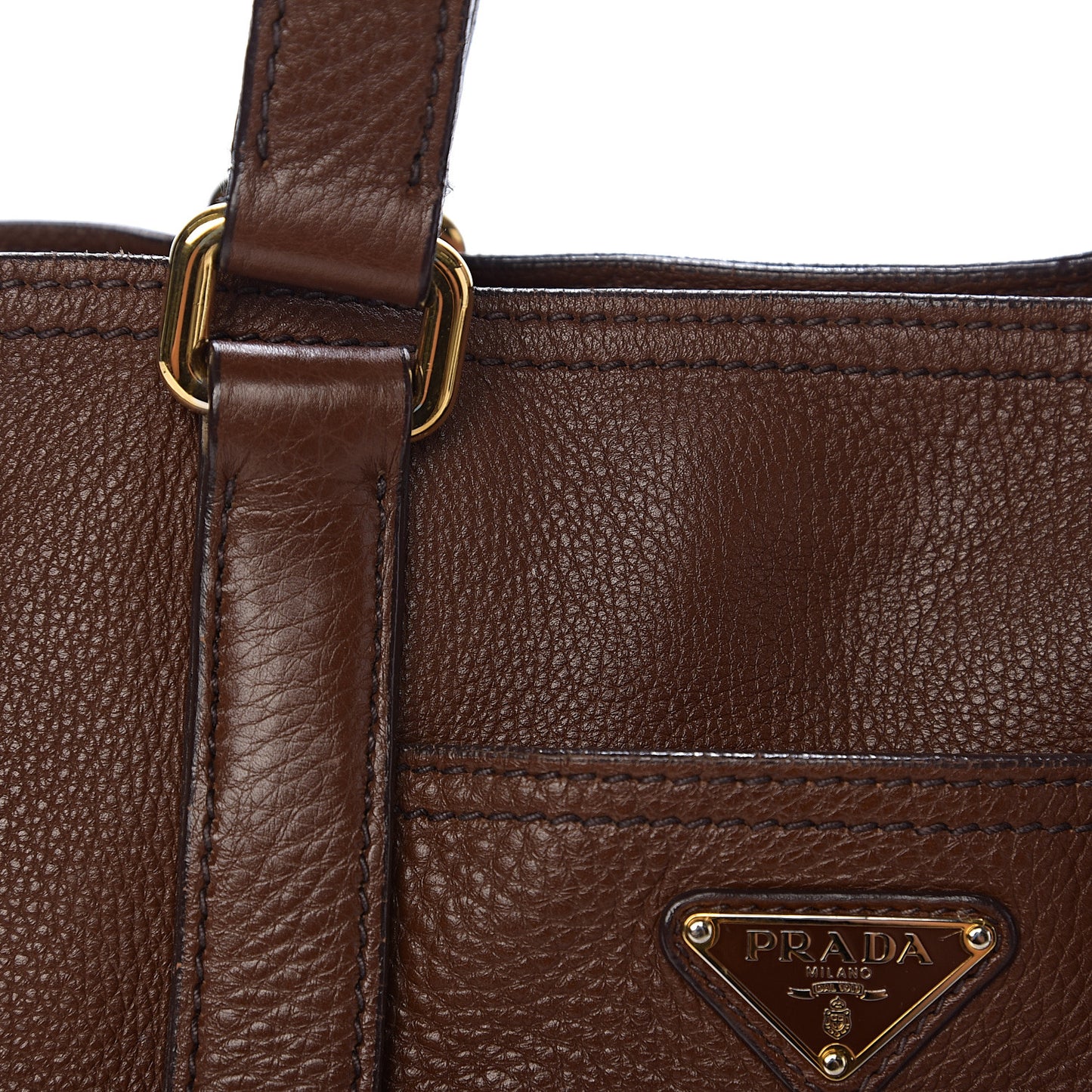 Vitello Daino Shoulder Bag Bruciato