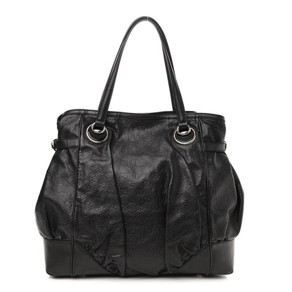 Gucci Guccissima Large Full Moon Tote Black 1 of 11