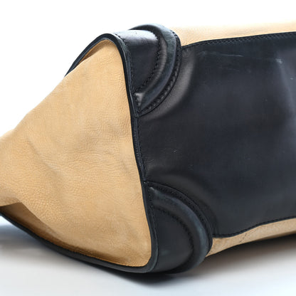 Celine Nubuck Elephant Calfskin Mini Luggage Navy Dune 9 of 11