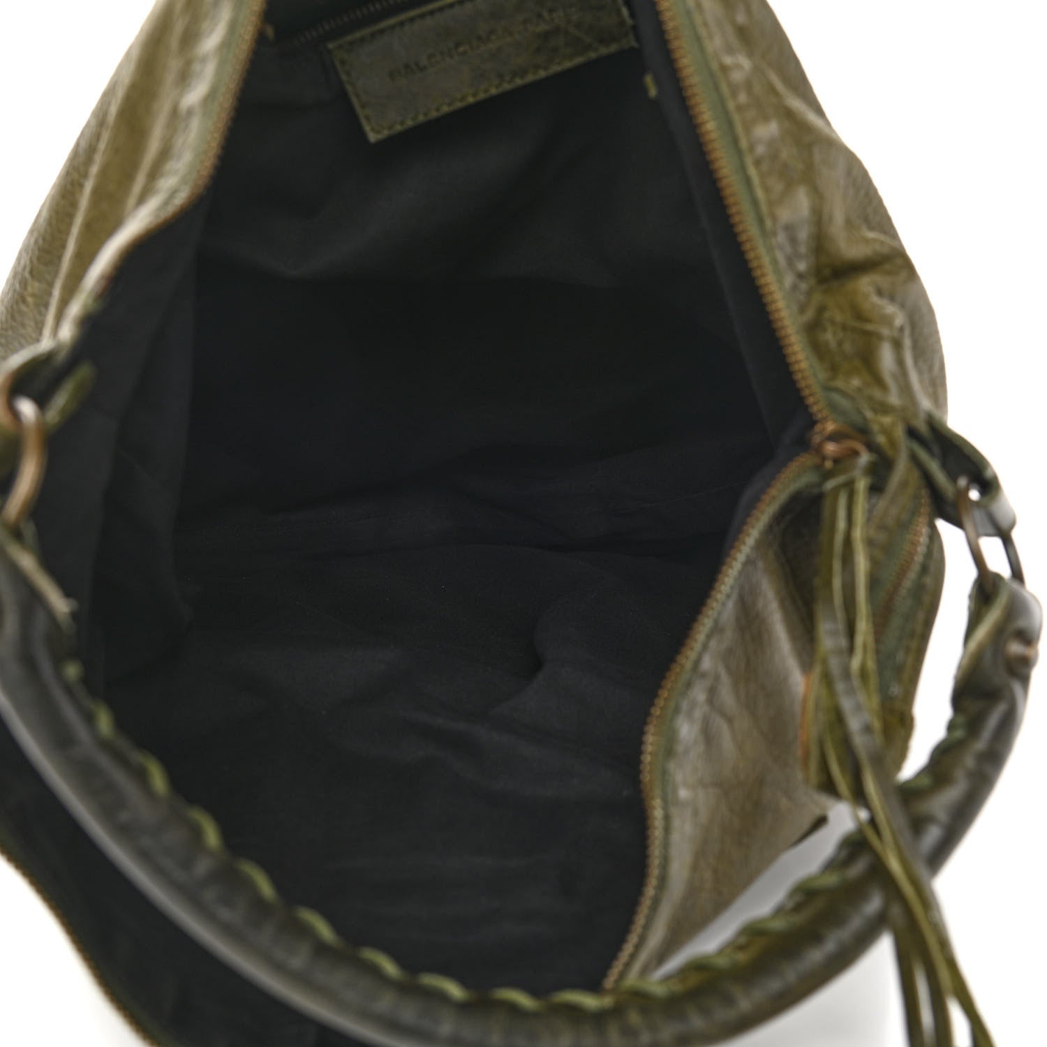 Balenciaga Agneau Classic Hardware Day Hobo Olive 7 of 17